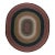 1980s Multicolor Classic Vintage Braided American Rug Oval 10'x11'4" Carpet For Sale