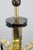 Metal Vintage Art Deco Brass Chandelier with Milk Glass Center, 1930s For Sale - Image 7 of 16