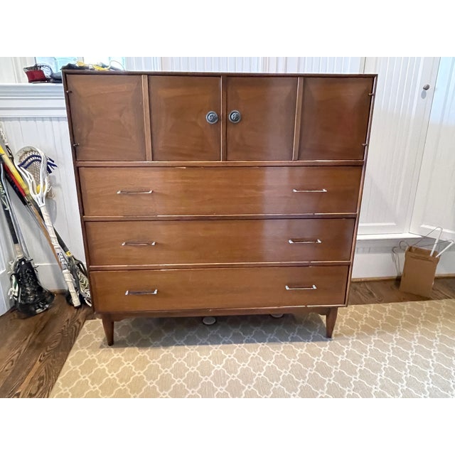 Mid-Century Modern Detroit Furniture Distribution Co. Tall Dresser