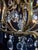 Antique French Brass & Crystal Birdcage Chandelier – 5 Light For Sale - Image 17 of 17