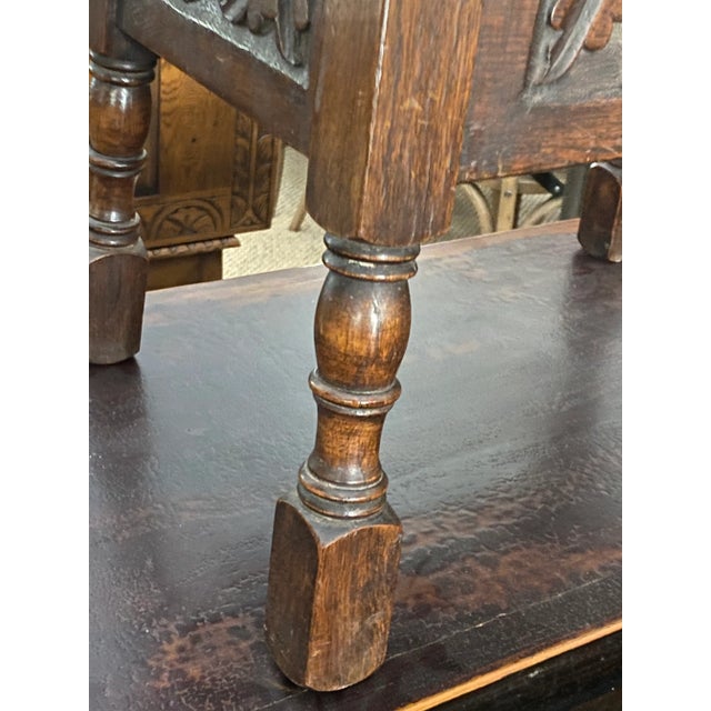 Wood Antique English Work Box For Sale - Image 7 of 12