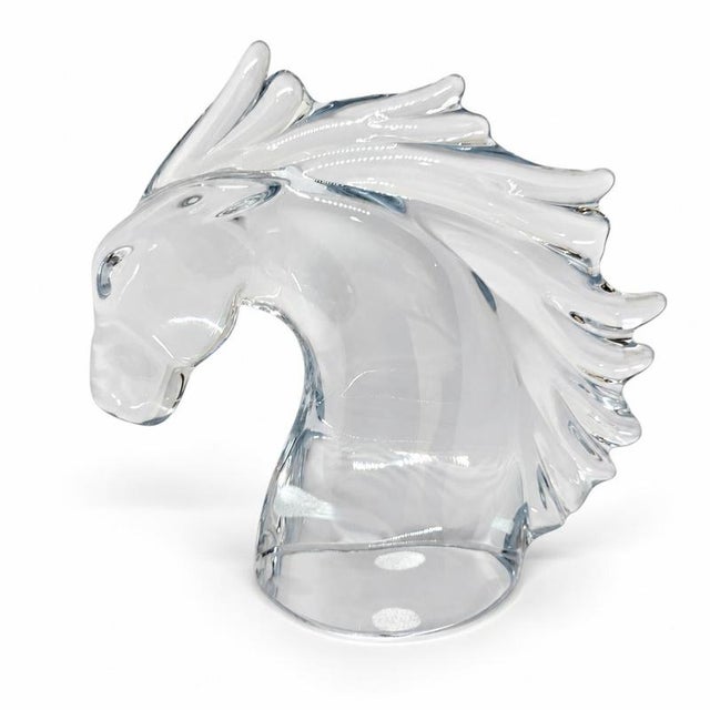 Horse Head Sculpture from Daum For Sale - Image 8 of 9