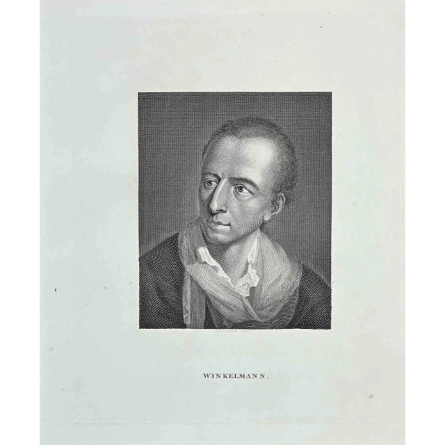 Portrait of Winkelmann is an original artwork realized by Thomas Holloway (1748 - 1827). Original Etching from J.C....
