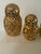 Signed Soviet Russian Matryoshka Nesting Doll Set W/ Pyrography Decor 6.25” Tall For Sale - Image 12 of 12