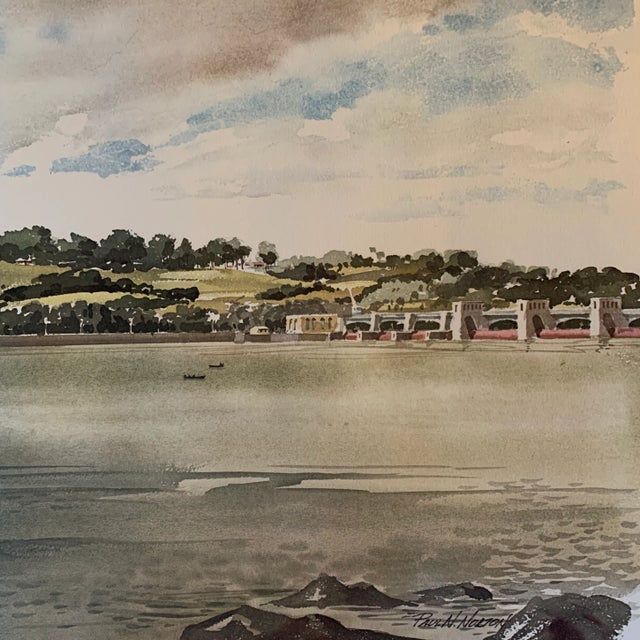 Mid 20th Century Architectural and Coastal Prints - Set of 3 For Sale - Image 11 of 13