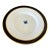 Lynn Chase Designs Jaguar Jungle Saucer Dish Black Border and 24k Gold Rim For Sale