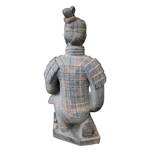 Terracotta Warrior Replica Kneeling Archer Statue For Sale - Image 4 of 8