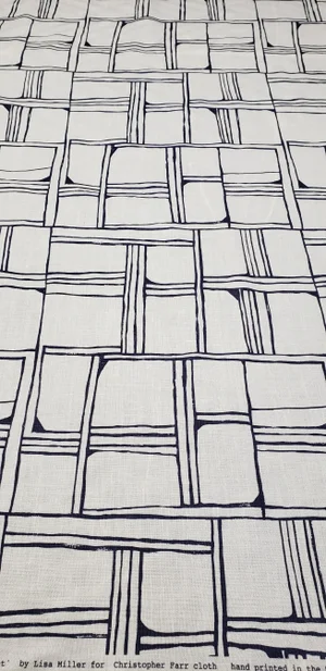 Christopher Farr Quadrants Cloth Fabric- 9 Yards