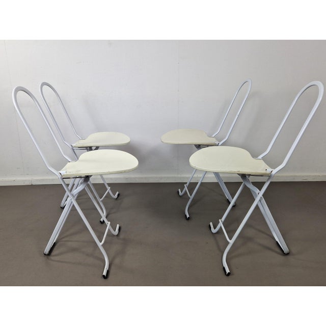 1970s Dafne Folding Chairs by Gastone Rinaldi for Thema, Italy, 1970s, Set of 4 For Sale - Image 5 of 15