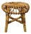 Bamboo and Rattan Circular Stool attributed to Franco Albini, Italy, 1960s For Sale