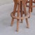 Mid-Century Brutalist Oak Bar Stools, Belgium, 1970s, Set of 5 For Sale - Image 9 of 10
