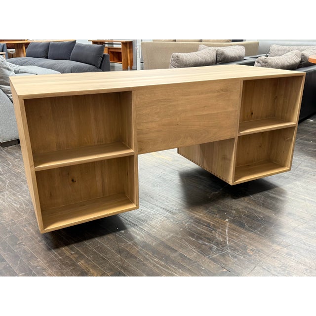Wood Four Hands Fulton Ula Executive Desk For Sale - Image 7 of 12