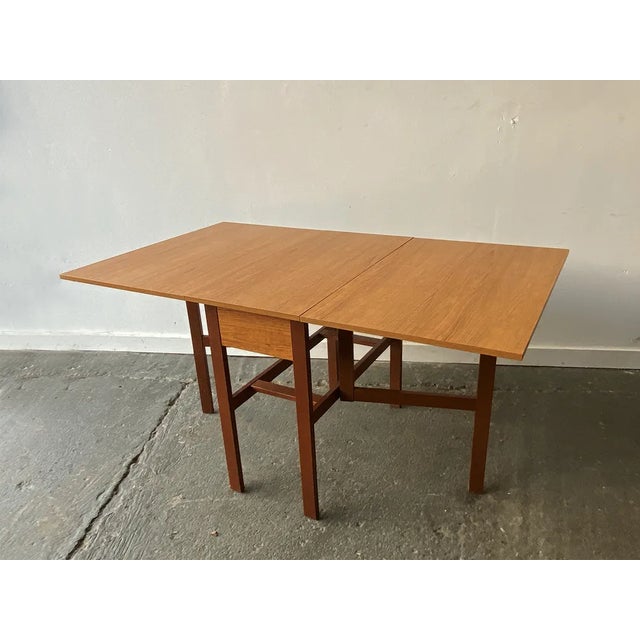 Large Vintage Drop Leaf Table, 1960s For Sale - Image 6 of 9
