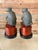 1990s Vintage Maitland-Smith Style Bronze Patina Monkey Bookends on Burl Wood Bases – Pair For Sale - Image 5 of 12
