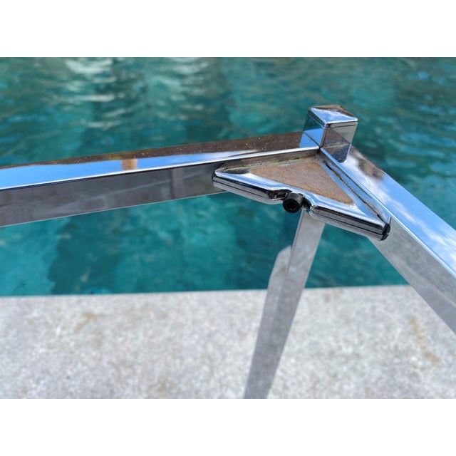 Vintage Chrome and Glass Nesting Tables, 1970, Set of 3 For Sale - Image 12 of 18