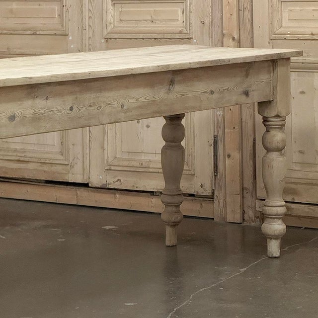 19th Century Stripped English Pine Dining Table For Sale - Image 17 of 18