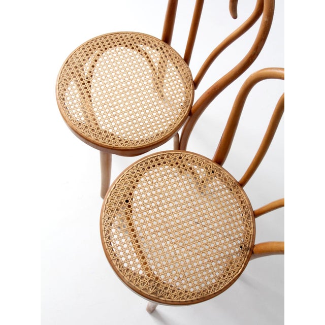 Mid-Century Bentwood Chairs Pair For Sale - Image 10 of 18