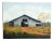 Barn Landscape Oil on Canvas For Sale