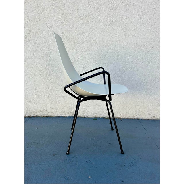 1950s 1950s Scoop Fiberglass Swivel Armchair Attributed to Mel Abitz & Forest Wilson for Scope Furniture For Sale - Image 5 of 7