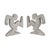 Metal La Linea Bookends by Osvaldo Cavandoli, 1970s, Set of 2 For Sale - Image 9 of 16