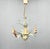 Vintage Metal Floral Chandelier, France, 1970s For Sale - Image 4 of 12