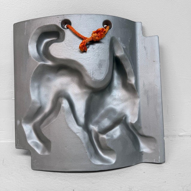 Vintage Japanese Sanshū Ibushi-Gin Eto Wall Tile with Dog, 1980s For Sale - Image 6 of 8