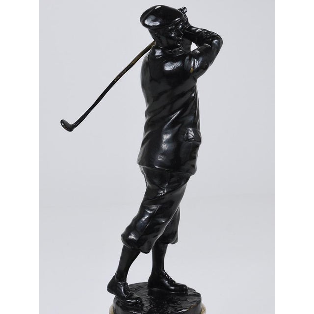 Golf Player Harry Vardon Bronze Statue by Richard Thuss, Vienna, 1925 For Sale - Image 15 of 18