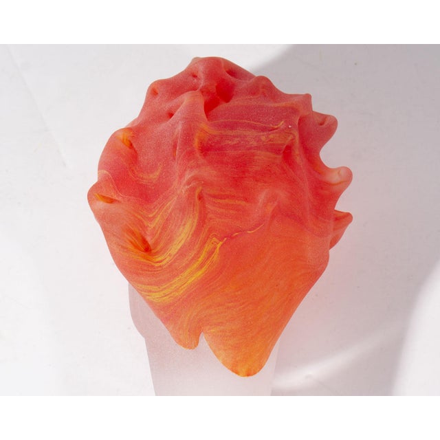 1990s 1995 Art Glass Head Scepter Sculpture by Stephen Fellerman For Sale - Image 5 of 6