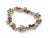 Contemporary Mid 20th Century Diamonds & Assorted Multicolor Gems 18k White Gold Bracelet For Sale - Image 3 of 5