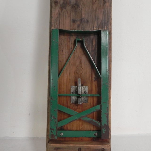 Folding Bench in Steel and Pine, 1960s For Sale - Image 17 of 18