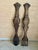 Brown 1960s Mid-Century Spanish Revival Oversized Hand-Carved Wood Fork & Spoon Wall Decor - Pair For Sale - Image 8 of 8