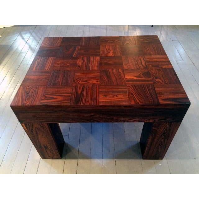 Mid 20th Century Two Rosewood Nesting Tables, Don Shoemaker For Sale - Image 9 of 11