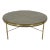 Round Modern Design Leather Top Coffee Table For Sale
