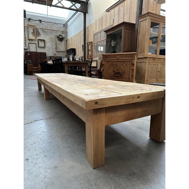 Large Beech Coffee Table, 1950s For Sale - Image 6 of 14