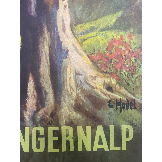 Wengernalp Railway Poster from Ernst Hodel, 1951 For Sale - Image 9 of 11