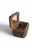 Antique French Tramp Art Carved Wooden Box With Velvet Cushion, Late 19th Century For Sale - Image 4 of 5