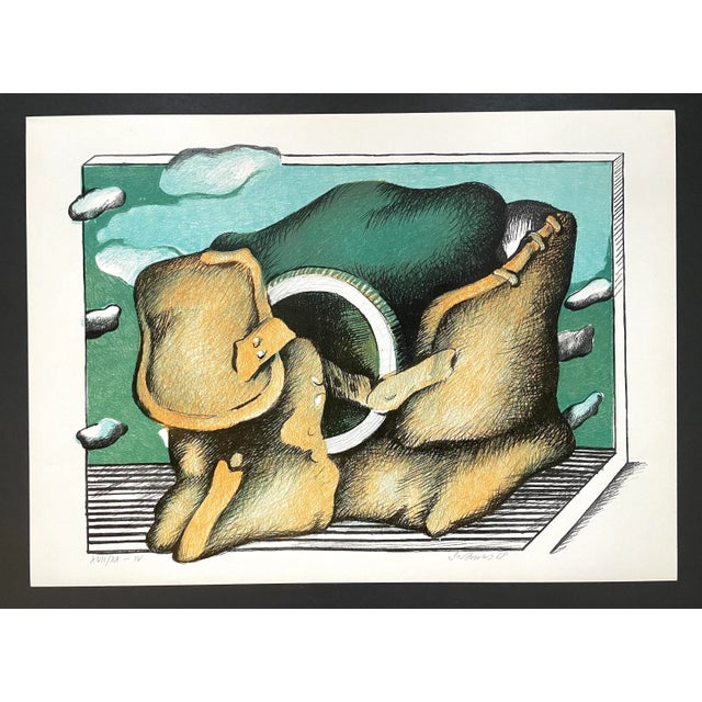 Serigraph by German artist Malte Sartorius. Signed, dated and numbered. Handsigned and numbered original Lithograph by...
