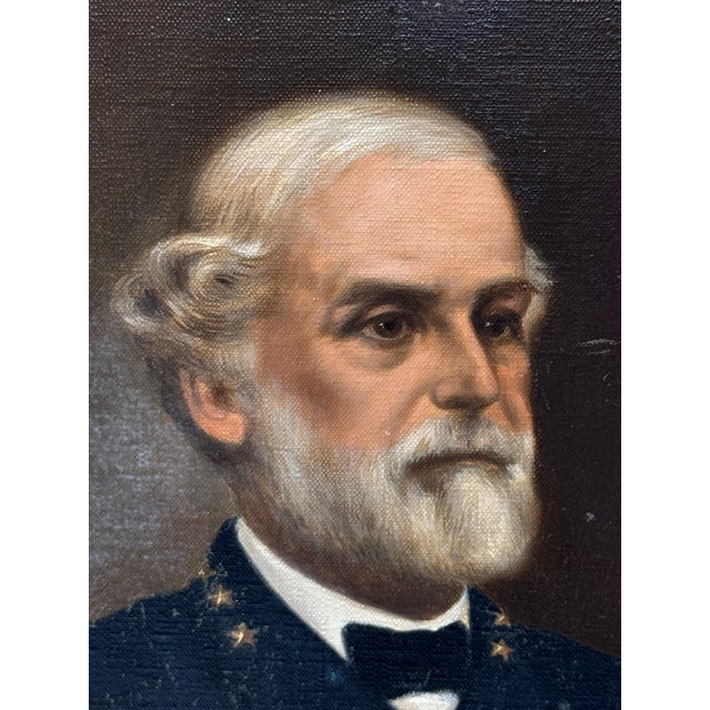 Campaign Oil Painting Portrait of General Robert E. Lee Military Commander of the Army of Northern Virginia After John Adams Elder For Sale - Image 3 of 18