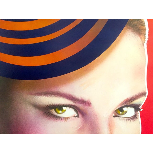 Paper Richard Bernstein 1980 Lithograph Print " Carole Bouquet " Warhol's Interview Magazine Cover Pop Art Poster For Sale - Image 7 of 12