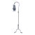 1920s Rustic Wrought Iron Hanging Lantern Floor Lamp For Sale