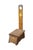 This unique antique European primitive spinning chair or bearer stool beautifully illustrates the functional charm of...