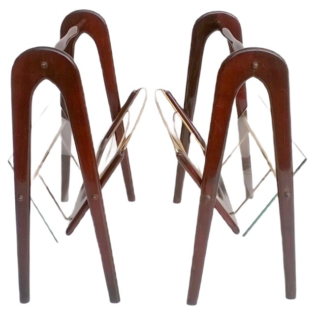 Magazine Racks by Cesare Lacca, 1950s, Set of 2 For Sale