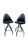 Daystrom Pair of Vintage Daystrom Sculptural Black Metal Swivel Bar Stools For Sale - Image 4 of 9