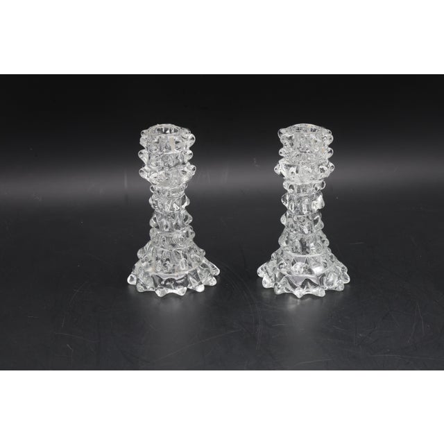 Set of 2 Candle Holder in Murano Rostrato Glass by Barovier E Toso, 1950 For Sale - Image 9 of 10