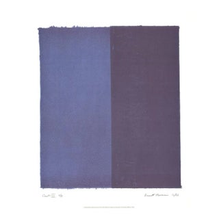 1998 Barnett Newman 'Canto VIII' Contemporary Blue Germany Offset Lithograph For Sale