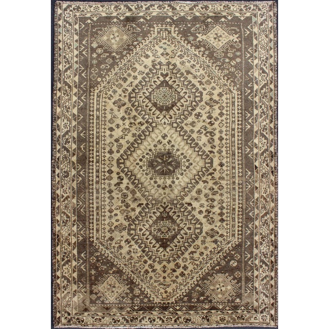 Keivan Woven Arts Vintage Persian Shiraz 5'2 X 7'9 For Sale - Image 13 of 13