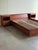 Beautiful vintage Danish Modern teak queen-size platform bed by Tørring Møbelfabrik, likely from the 1960-70s. This...