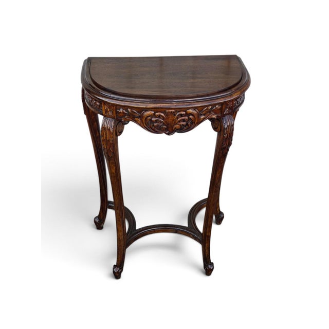 19th Century French Walnut Console Table/ Entry Hallway Table For Sale - Image 9 of 10