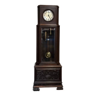 Very Rare Antique German Black Forest Lenzkirch Tall Case Clock - Floor Model - Weight Driven For Sale