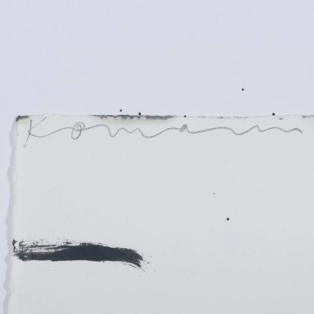 Late 20th Century Gary Komarin (New York/Connecticut, B. 1951) Large Abstract Acrylic on Paper Titled "Vessel" For Sale - Image 5 of 7